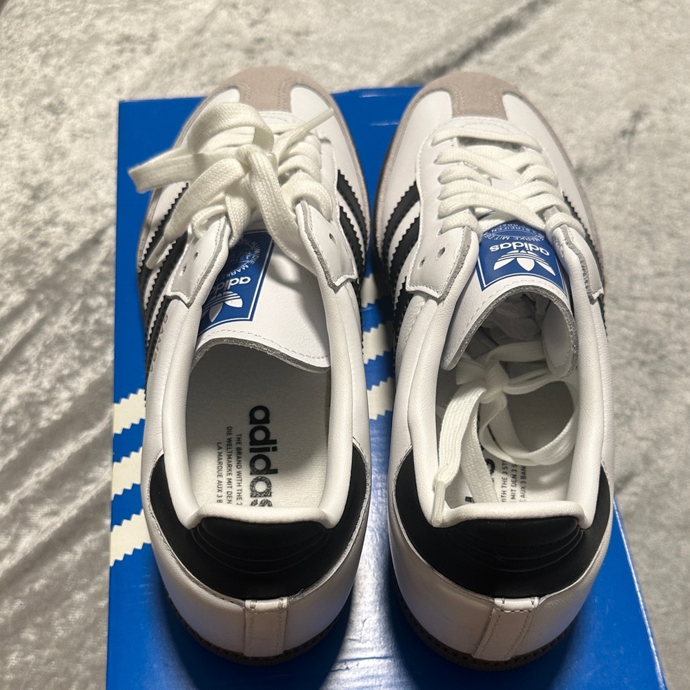 Adidas Samba OG White and Black Shoes - Picture 3 of 4